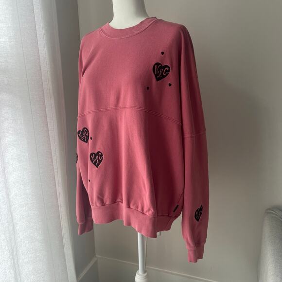 Spirit Jersey-The NY Lover Embroidered Spirit Jersey Sweatshirt - Picture 1 of 7